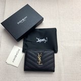 聖羅蘭錢包型號：358090原版牛皮皮質量細節特别棒實物拍攝 尺寸15/9/2