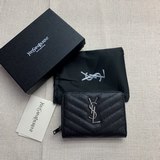 聖羅蘭錢包型號：358090原版牛皮皮質量細節特别棒實物拍攝 尺寸15/9/2