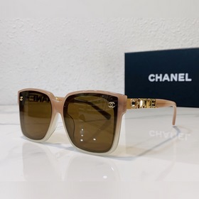 網紅漸變色方形墨鏡 chanel 字母鑲嵌碎鑽Logo CH7259S尺寸：