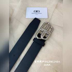 巴黎世家2023  新款腰帶 雙面意大利霧面小牛皮 搭配複古扣--寬度3.5CM