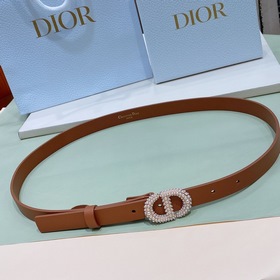 dior珍珠 黃銅金屬 雙面小牛皮内側飾以*christian Dior PAR