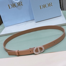 dior珍珠 黃銅金屬 雙面小牛皮内側飾以*christian Dior PAR