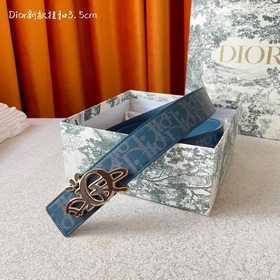 Dior這款金屬覆層黃銅腰帶扣采用“Dior”标志點綴，經典元素呈現全新風采。設