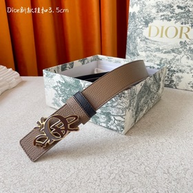 Dior這款金屬覆層黃銅腰帶扣采用“Dior”标志點綴，經典元素呈現全新風采。設