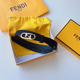 2023早春最新[愛心]芬迪女士皮帶帶圈環的窄腰帶，配Fendi O’Lock