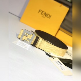 配送專櫃包裝 新款 FD 寬39MM 支持NFC 芯片掃描，标志造型寬皮帶，原版