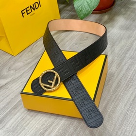 FENDl （芬迪）寬40MM雙面原版小牛皮 搭配單钌钯電鍍扣 完美的手感,油邊