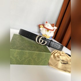Gucci 古琦 4,0寬Marmont系列印花壓紋皮革腰帶 Guccio Gu