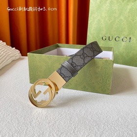 Gucci 新品 一面新款灰黑pvc印花 另一面進口灰色豬皮紋小牛皮 搭配可旋轉