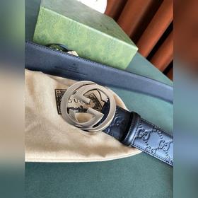 GUCCI 4,0經典大花 皮底樹高底可選擇 大花面採用熱壓工藝一體成形 扣頭採