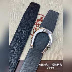 Hermes-H BELT BUCKLE & REVERSIBLE LEATHE