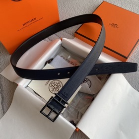 【愛馬仕】Hermes 原單愛馬仕，寬3,2cm進口原版皮帶身，雙面可兩面用，精