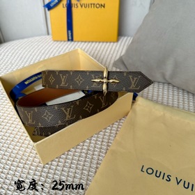 Lv pyrmide Truck L「OEiI雙面腰帶 】 驢家女士腰帶 寬度2