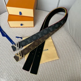 Lv pyrmide Truck L「OEiI雙面腰帶 】 進口面料襯托原廠小牛