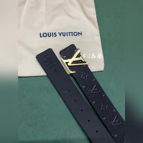 lv 路易威登 官網4,0寬（非3,8）壓花皮 原單品質 專櫃品質