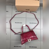 鳄魚紋櫻桃紅色升級版頂級原單，配vip全套包裝，Balenciagα本季重磅Ho