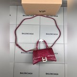 鳄魚紋櫻桃紅色升級版頂級原單，配vip全套包裝，Balenciagα本季重磅Ho