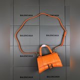 鳄魚紋橙色升級版頂級原單，配vip全套包裝，Balenciagα本季重磅Hour