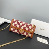 品牌：Celine  621664顔色： 棕色老花 尺寸： 19*10.5*