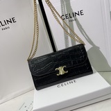 品牌：Celine  1960顔色： 黑色 尺寸： 19*10.5*3.5