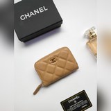 ￥75 chanel香奈兒卡包零錢包裡外全皮 專櫃款式 做工細節無可挑剔 堅持高