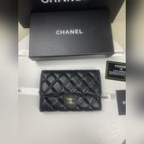 chanel  cf系列中長款三折錢夾重磅到貨！手感特别好 三折款式精湛手工 重