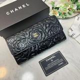 回貨了chanel香奈兒專櫃款山茶花羊皮錢包裡外全皮 專櫃款式 做工細節無可挑