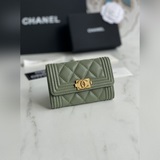 【原單】chanel   leboy小卡包到貨！菱格紋路，非常耐看！複古鎏金與複