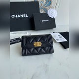 【原單】chanel   leboy小卡包到貨！小羊皮菱格紋路，非常耐看！複古鎏