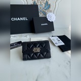 【原單】chanel   leboy小卡包到貨！小羊皮菱格紋路，非常耐看！複古鎏