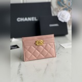 【原單】chanel新款leboy卡包到貨！進口的菱格紋路，非常耐看！複古鎏金扣