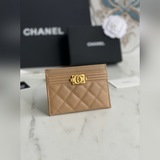 【原單】chanel新款leboy卡包到貨！進口的菱格紋路，非常耐看！複古鎏金扣