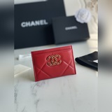 【原單】chanel  今年最流行得大菱格卡包，大大的菱格加上最新的logo非常