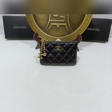 chanel 香奈兒專櫃款  小羊皮零錢包 鑰匙包  進囗小羊皮，高端五金，做工
