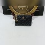 CHANEL 香奈兒專櫃款  顆粒紋牛皮零錢包 鑰匙包  進囗牛皮，高端五金，做