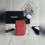 【原單】chanel新款小拉鍊零錢包，這款小單拉卡包前幅後幅都增加了卡位！滿足用