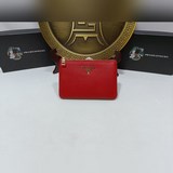 PRADA 普拉達原版牛皮零錢包 鑰匙包  進囗牛皮，高端五金，做工精美  [玫