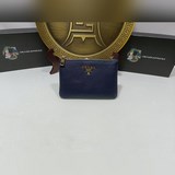 PRADA 普拉達原版牛皮零錢包 鑰匙包  進囗牛皮，高端五金，做工精美  [玫