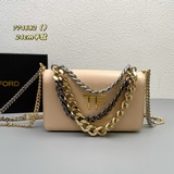 平紋 TF湯姆福特專櫃新款Palmetto Triple 鍊條包 進口小牛皮搭配