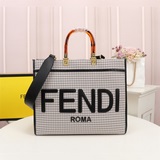 新款千鳥格布料購物袋 最愛的Fendi tote托特包 Fendi 陽光托特包