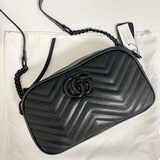 型號：447632亮黑 尺寸：24*13*7gg marmont new