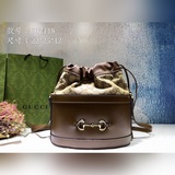楊幂同款 新品 古奇全新系列火熱來襲 抽繩桶包 重塑古典美 既氣質又休閑 沉穩不