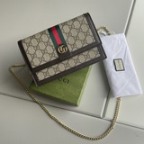 GUCCI新款，專櫃品質，原版皮質，實物實拍。款號：523150啡PVC啡色新款