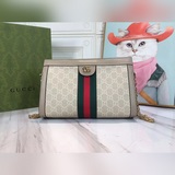 【GUCCI古馳】  最新燕麥色明星同款， 原版開模，Ophidia 全新升級，