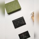 gucci新款，專櫃品質，原單皮質，真皮卡包，實物實拍。款號：233166 全皮