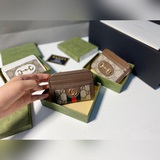 品牌：guccl 195508顔色： 啡色 尺寸： 11.5*8.5*3說