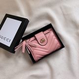 品牌：gucci 703顔色：黑色 粉色  尺寸： 12*9*1.5說明：