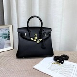 鉑金包 經典不過時 長期暢銷款 荔枝紋頭層牛皮  尺寸：20cm 25cm 3