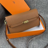 最新款（配專櫃盒子布袋）hermes  kelly 款單肩斜挎包材質：tog