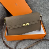 最新款（配專櫃盒子布袋）hermes  kelly 款單肩斜挎包材質：tog